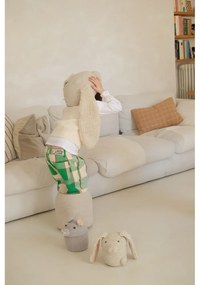 Krémszínű textil játéktároló kosár ø 15x15 cm Mini Rita the Rabbit – Lorena Canals