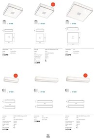 Redo 01-704 - Fürdőszobai mennyezeti lámpa EGO 1xE27/52W/230V 18x18 cm IP44