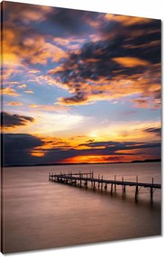 Vászonkép 60x80 Nyugati-tó híd