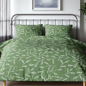 Pamut ágynemű Homa RENA GREEN 4 részes 140x200 cm