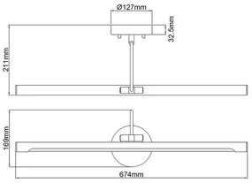 Elstead ALTON-PL-L-BB - LED Kép megvilágítás ALTON LED/10W/230V arany