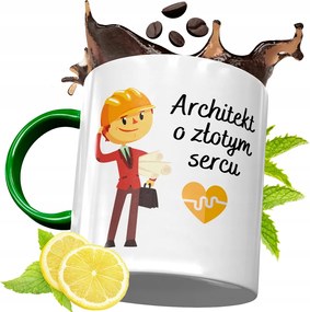 Zöld Bögre Építésznek Születésnapi Ajándék Nyomtatott Fényképpel