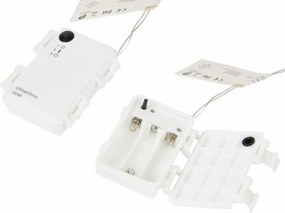 NEXOS Akril piramis 60 cm 30 hideg fehér + elem