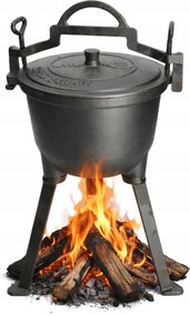 Öntöttvas bogrács Vadász fazék magyar 4L tűzrakóhelyhez