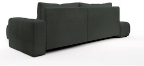 Ággyá alakítható, jobb oldali, L-alakú kárpitozott ülőgarnitúra ALMADA, antracit, tárolóhellyel