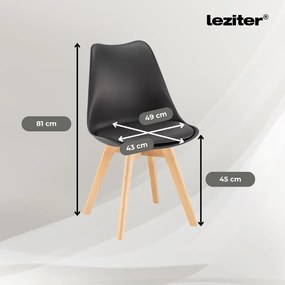 Zelma 4+1 étkező garnitúra fekete-fekete