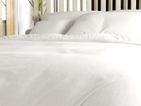 Pamut ágynemű krepp kidolgozással LUXERA fehér hotel zseb II. osztály Ágyneműhuzat mérete: 70 x 90 cm | 140 x 200 cm