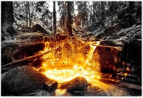 Poszterek 200x135 Hegyi folyó Tájkép