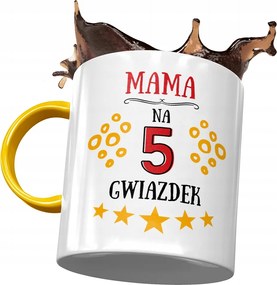 Sárga Bögre Anyák napjára Nyomtatott fényképpel