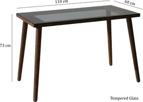 Cozy Walnut íróasztal