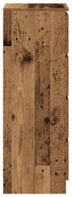 antik fa színű szerelt fa tálalószekrény 37,5x35x99 cm