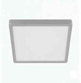 LED panel , 20.5W , falon kívüli , négyzet , meleg fehér , ezüst keret ,  EGLO , MOLAY , 75531