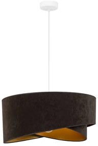 Brilagi - LED Csillár zsinóron LYRA 1xE27/15W/230V sötét barna/arany