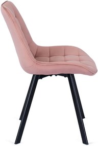 Rózsaszín Bársony Étkezőszék RICK