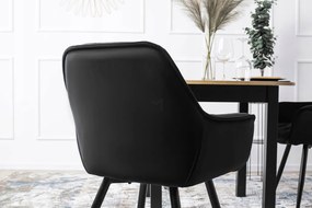 Fekete Bársony Étkezőszék. POLA