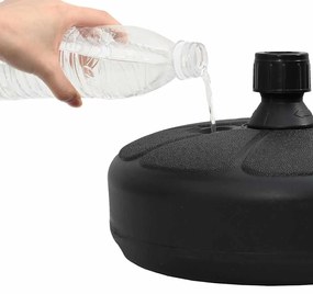 homokkal vagy vízzel tölthető fekete napernyőtalp 15 L