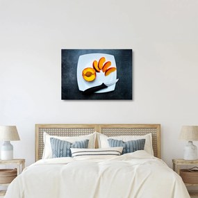 Őszibarack képe (üvegen) (70x50 cm)