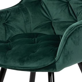 Zöld Bársony Étkezőszék. DCH-421 GRN4