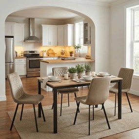 Étkezőasztal 110x70x75 cm, MDF, vad tölgy, GDT-202 OAK