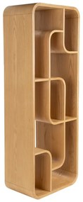 Natúr színű tölgyfa könyvespolc 60x160x35 cm Seven – Zuiver