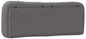 szürke műbőr fejtámla párna 120 cm