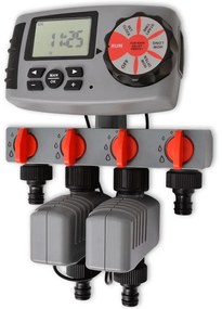 vidaXL 42352  Automata öntözés időzítő 4 Állomások 3 V