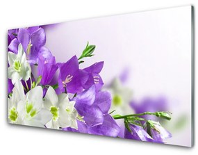 Üvegkép virágok növények 120x60cm