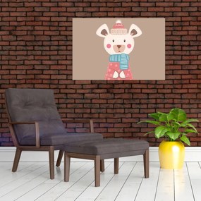 Kép - Egér sállal (90x60 cm)