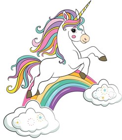 Magic Unicorn 3D matrica, 14 x 20 cm