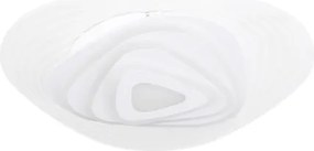 Globo 48546SH Mennyezeti lámpa fehér és átlátszó akril búra, Google Assistant+Alexa, memória, éjszakai fény, színhőmérséklet és , fényerő-szabályzás, Ø:500, H:65, LED 40W 230V, 300-3300lm, színhőmérsékletváltós 3000-6500K
