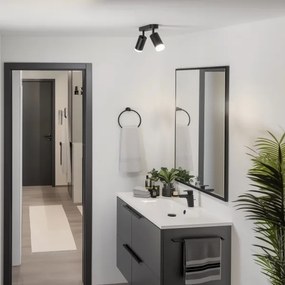 Brilagi - Fürdőszobai spotlámpa SELE 2xGU10/30W/230V IP44 fekete