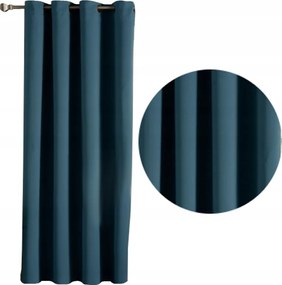 Sötétítő függöny Blackout 145x245 magas vastag függöny Sötét Türkizkék