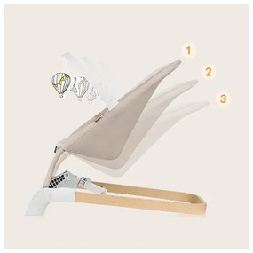 Lionelo - Bézs LILAC gyerek hintaszék