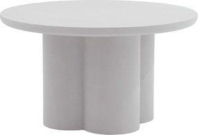 Cylindus kerek dohányzóasztal 80 cm - világosszürke