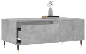 Betonszürke szerelt fa dohányzóasztal 90x50x36,5 cm