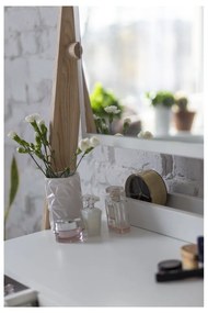 Leno fehér állvány fiókkal és tükörrel - Ragaba