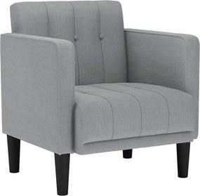 vidaXL világosszürke szövet kanapészék karfás szék 53 cm