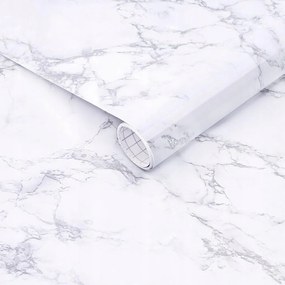 Öntapadós Tapéta Fényes Márvány Falra Furnér Bútor 60cm x 10m