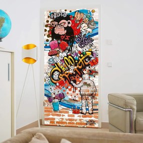 Fotótapéta ajtóra GRAFFITI 86x200 cm