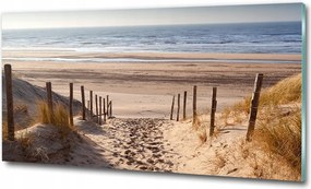 Fotó kép edzett üveg Naplemente 125x50