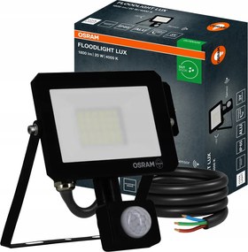 Led Halogén Reflektor Fényvető 20W 4000K 1800lm IP65 Mozgásérzékelővel Osram