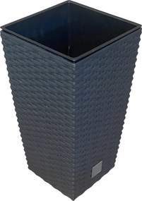 Rato Square virágtartó 17x17x33cm betét antracit Virágtartó Magas