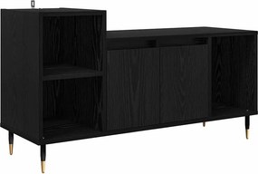 vidaXL TV szekrény Fekete tölgy 100 x 35 x 55 cm Faanyag