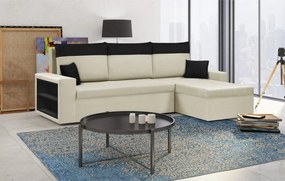 PAVEL Kinyitható sarokkanapé Krém