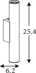 Searchlight 28125LT - BEACON fali lámpatest 2xGU10/10W/230V barna