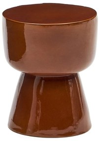 Kerámia kerek kerti tárolóasztal ø 36 cm Mesquida – Kave Home