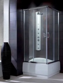 Radaway Premium Plus C1700 /zuhanykabin tálca nélkül 80*80,króm profillal,többféle mint.bizt.üveggel átlátszó