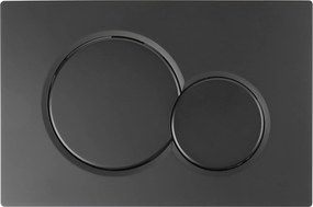 Aquauno Öblítőgomb Wc-hez Geberit Sigma Fekete Kerek Gombok