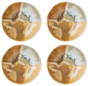 Krémszínű kőedény tálka szett 4 db-os 625 ml Lacey – Bloomingville