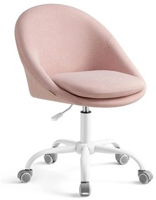 Irodai szék, állítható magasságú forgószék, rózsaszín
